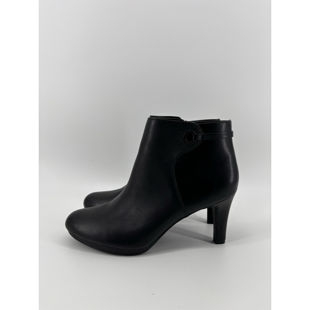 Clarks Adriel Mae Ankle Boots Women's Sz 12M Leather Ortholite Footbed $175